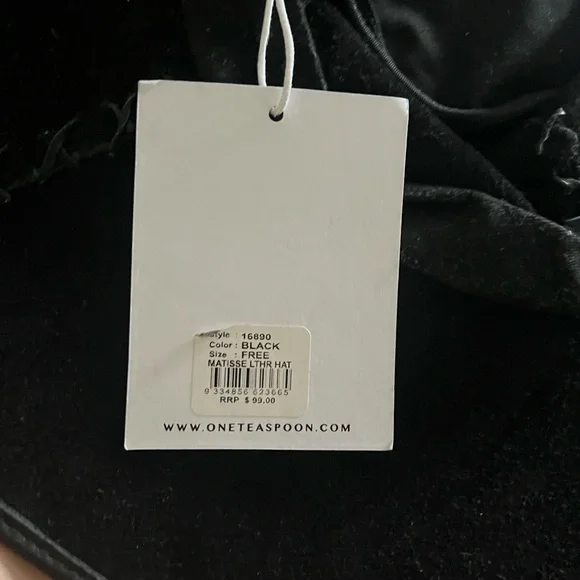 ONE teaspoon Women's Black Leather hat - Picture 4 of 10